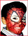 Spiderman boys facepainting for kids birthday parties ny