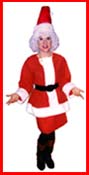Kids entertainer Daisy Doodle dressed as Ms. Santa for a childrens holiday party in nyc.
