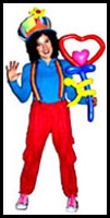 Clown magician entertainer Daisy Doodle at a childrens birthday party in ny