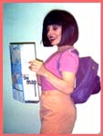 Childrens party entertainer Daisy Doodle performing as Dora for kids parties in nyc