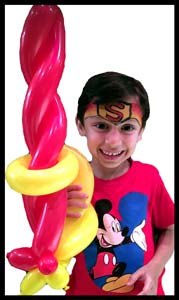 Kids love superhero and pirate  facepainting for birthday parties in NY CT NJ