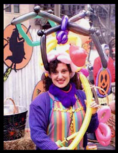 Entertainer Daisy Doodle appeared on CBS-TV's Early Show for their annual Halloween Party for kids in nyc